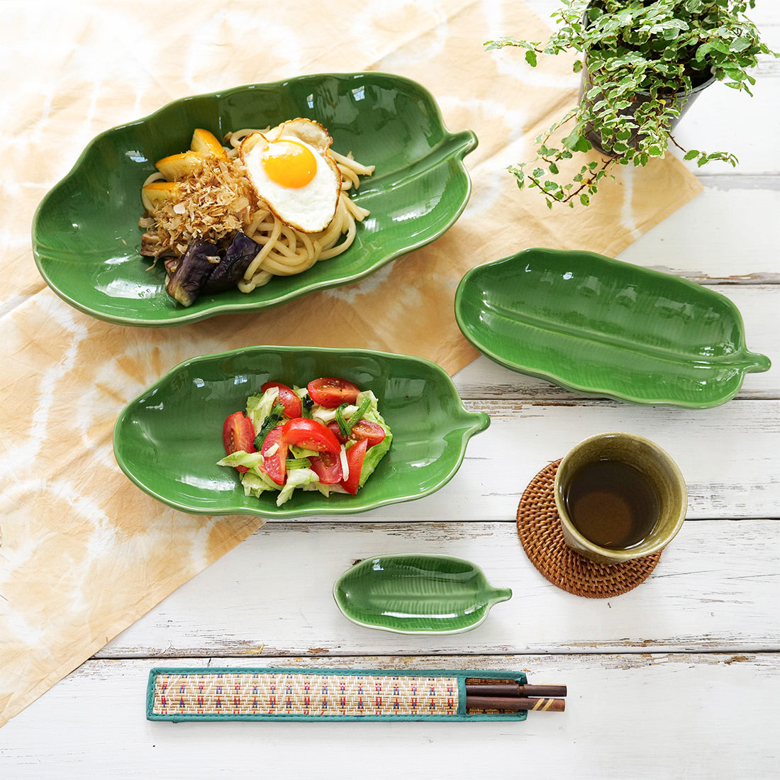 バナナ 植物 食器 ハワイアン