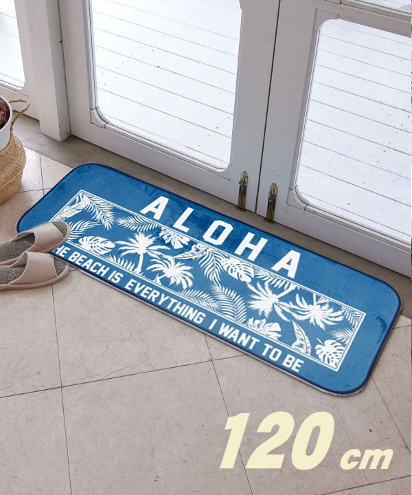 120㎝ 玄関マット ハワイアン