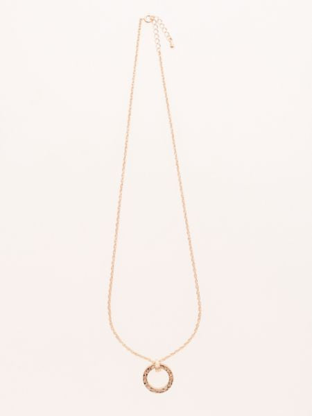 HAWAIIAN NECKLACE CIRCLE SCROLL　GOLD