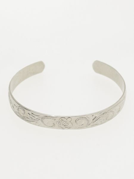 HAWAIIAN BANGLE　HONU SCROLL　SILVER