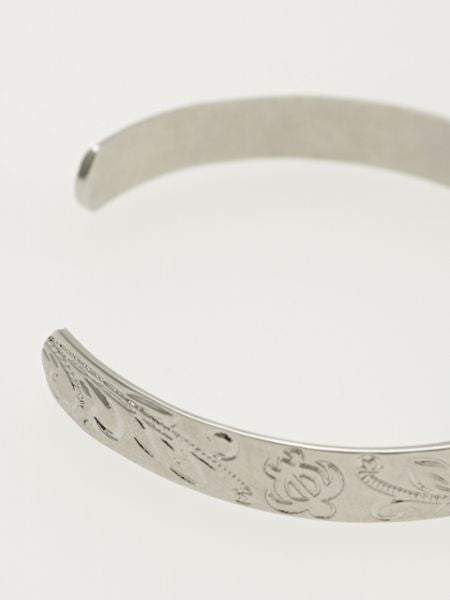 HAWAIIAN BANGLE　HONU SCROLL　SILVER