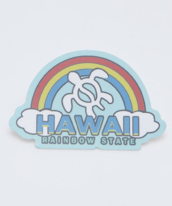 ALOHA HAWAIIAN STICKER　RAINBOW HONU