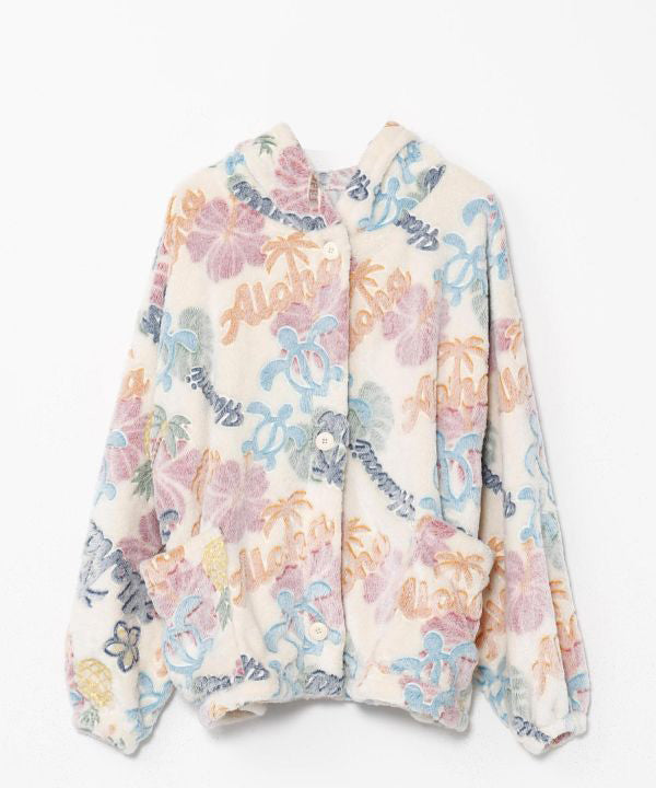 ハワイアン もこもこカーディガン ルームウェア