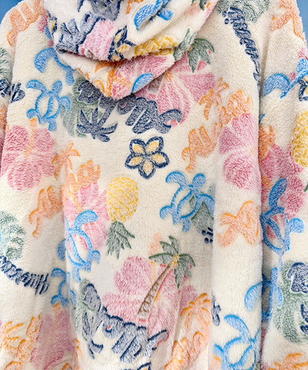 ハワイアン もこもこカーディガン ルームウェア