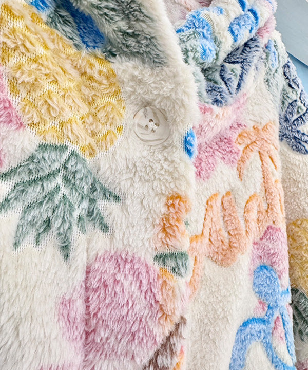 ハワイアン もこもこカーディガン ルームウェア