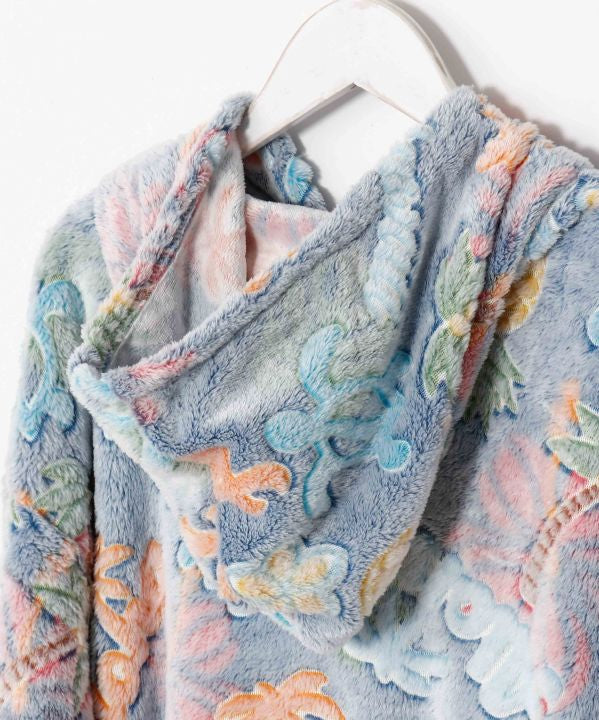 ハワイアンデザイン ルームウェア もこもこカーディガン