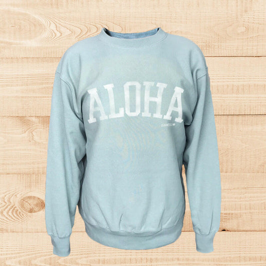 SWEAT ALOHA VINTAGE　SMOKY-GREEN.