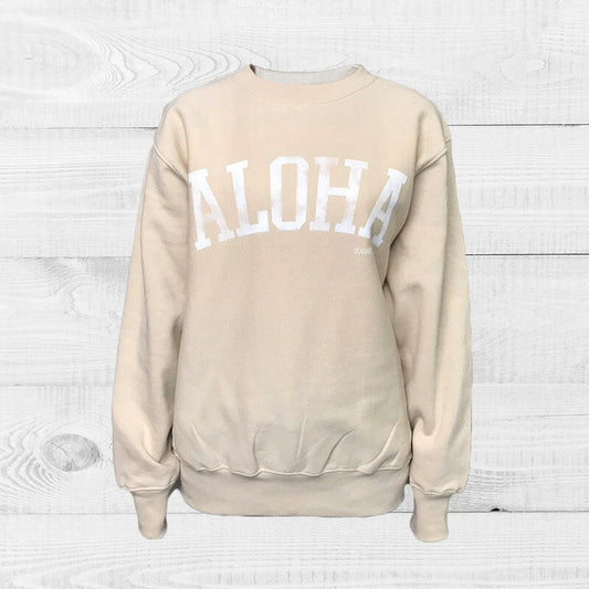 SWEAT ALOHA VINTAGE　SAND BEIGE.