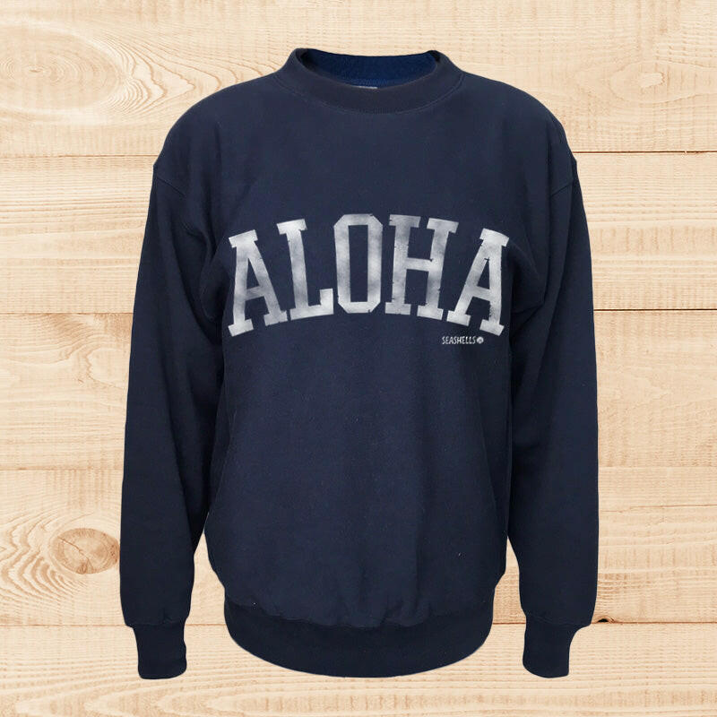 SWEAT ALOHA VINTAGE　NAVY.