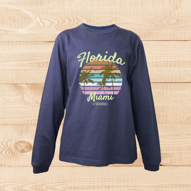 LONG SLEEVE SHIRT　FLORIDA  NAVY.