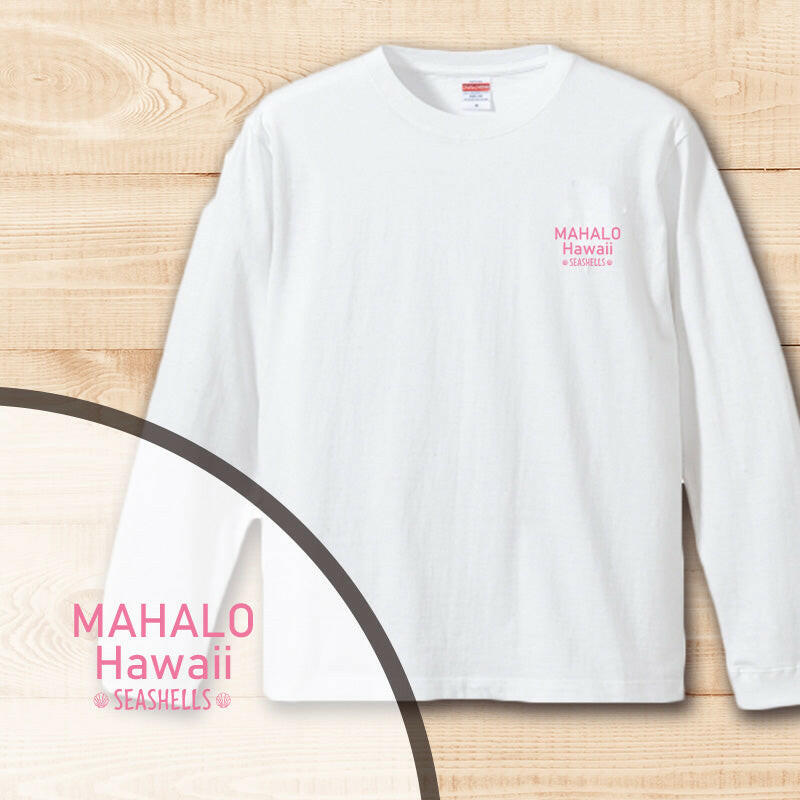 LONG SLEEVE SHIRT　HEART-BEACH　WHITE