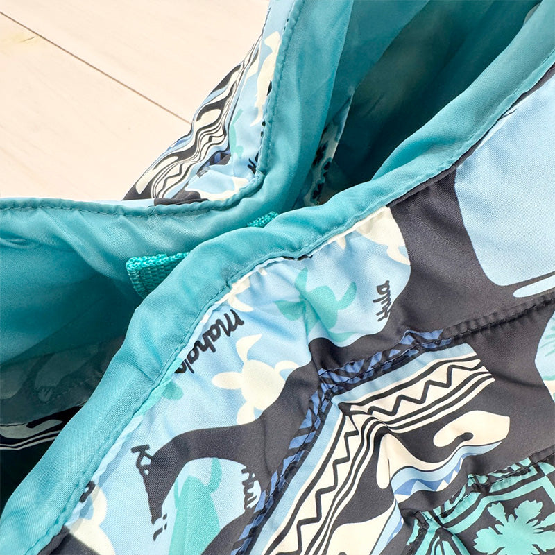 中綿プリントキルティングトートバッグ 内ポケット付き