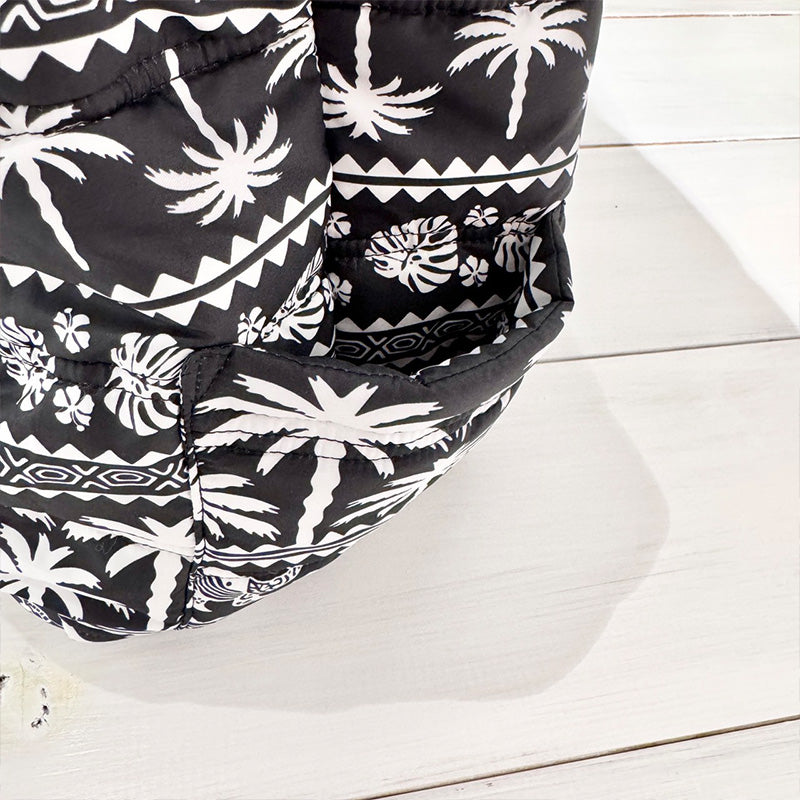 中綿プリントキルティングトートバッグ 内ポケット付き