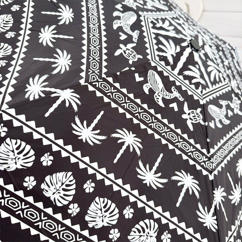 ハワイアン柄 折りたたみ傘 コンパクト 軽量 携帯用 UVカット 晴雨兼用