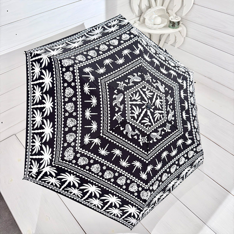 ハワイアン柄 折りたたみ傘 コンパクト 軽量 携帯用 UVカット 晴雨兼用