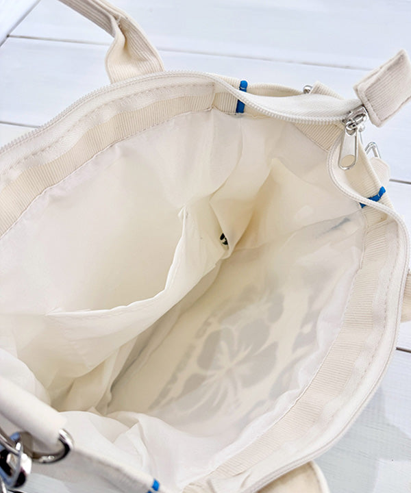 ALOHA ノースショア ハワイ 2WAYミニトートバッグ｜ショルダー付き