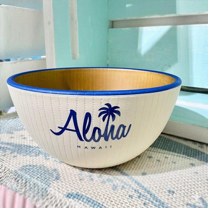 ハワイアン食器 ボウル 木目調 お茶碗サイズ おしゃれ