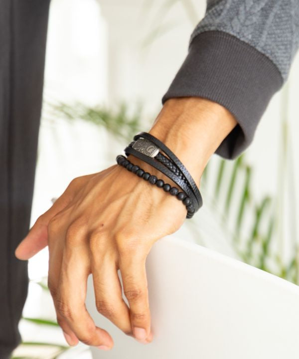 ハワイアンデザインブレスレット メンズ