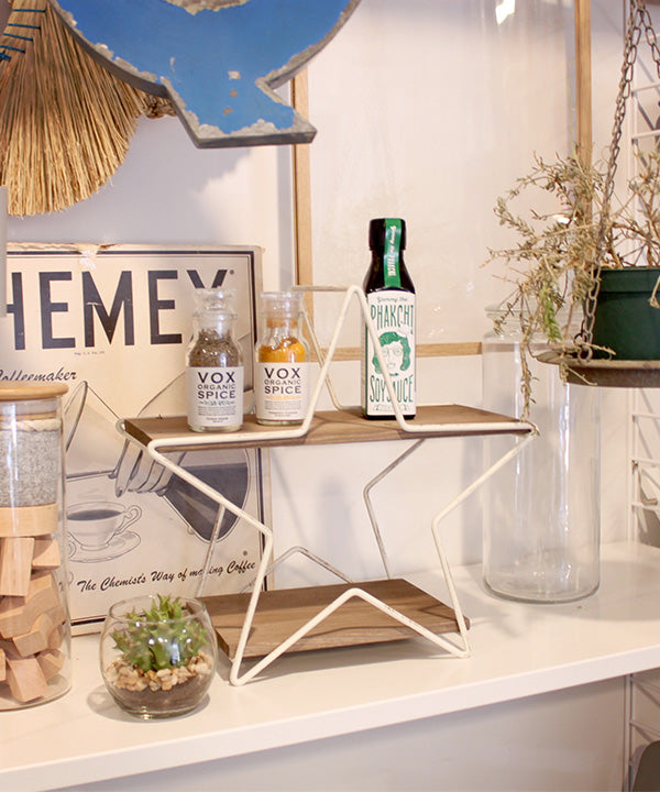 おしゃれインテリアラック スター型