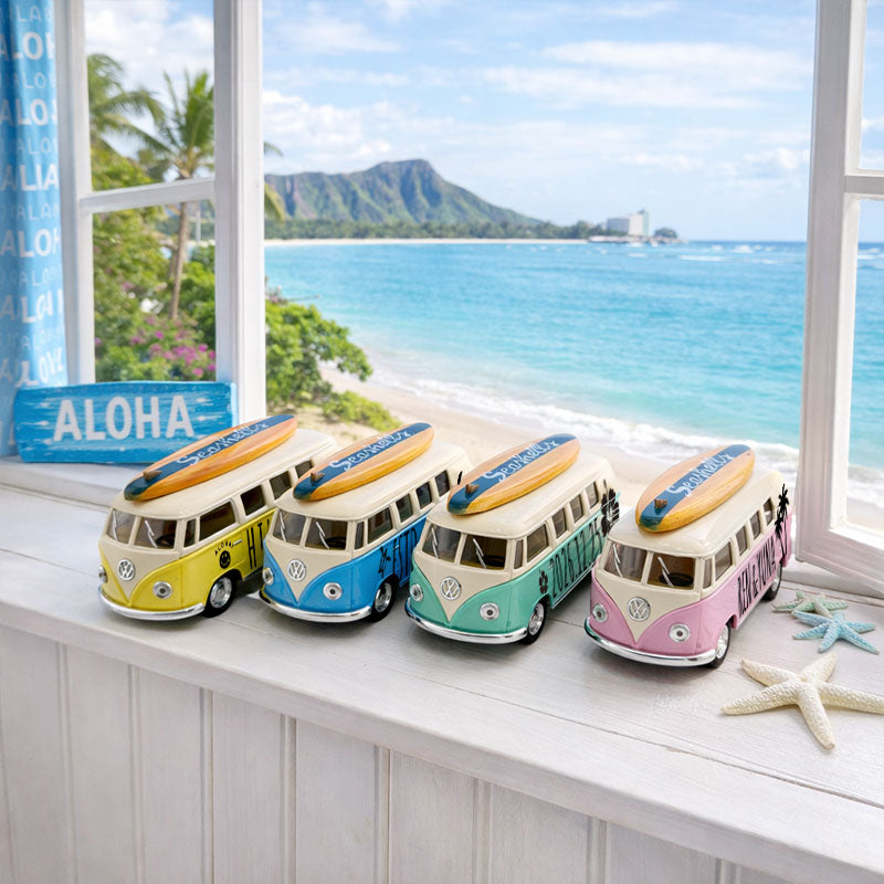 名前入れ ハワイアン ワーゲンバス サプライズ 記念品 贈り物 開店祝い 誕生日 サーファー