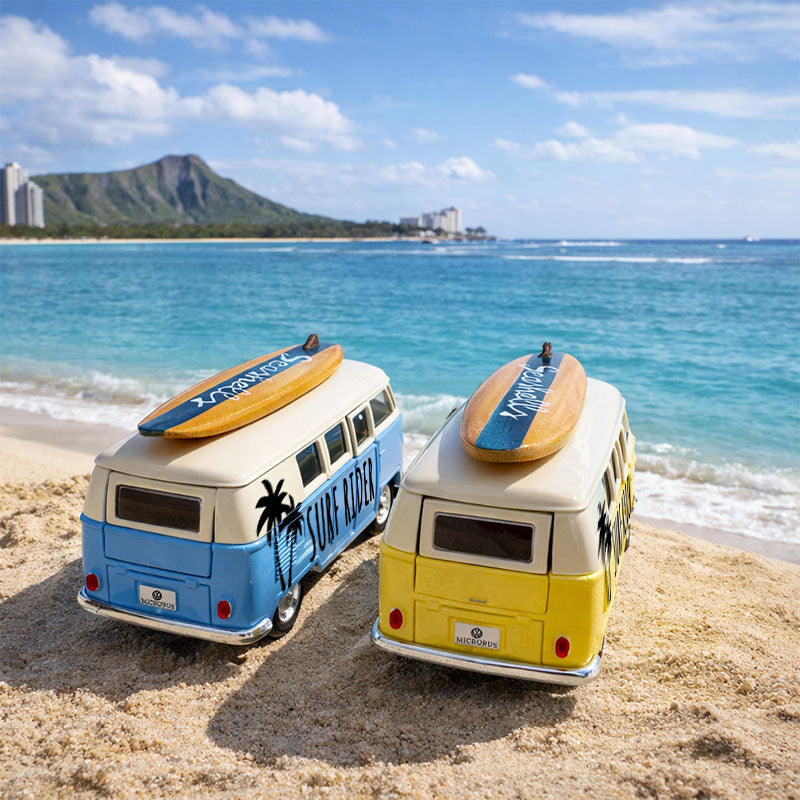 名前入れ ハワイアン ワーゲンバス サプライズ 記念品 贈り物 開店祝い 誕生日 サーファー