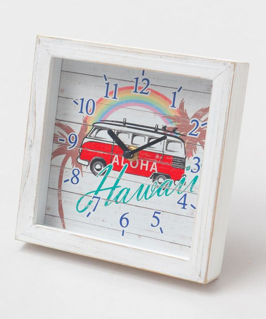 WAGENBUS SQUARE CLOCK  WHITE