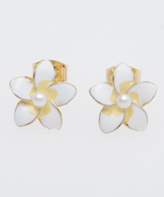 プルメリアの花びら ピアス