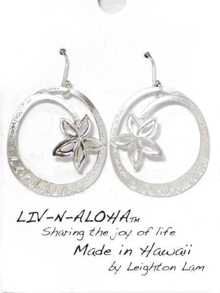 LEIGHTON LAM EARRING ALOHA  SILVER