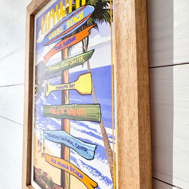 ハワイアンアートパネル ポスターフレーム
