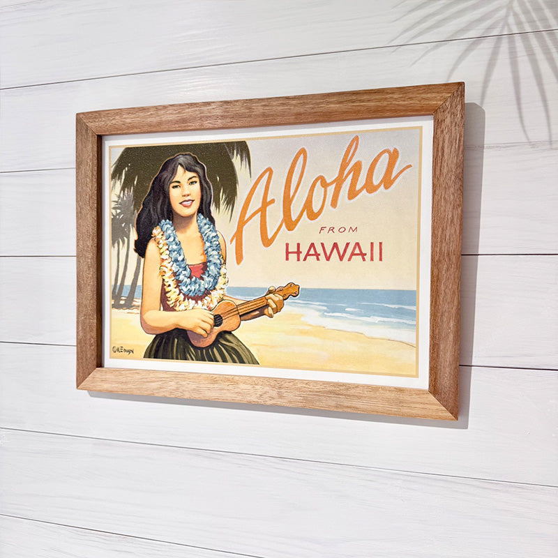 ハワイアンアートパネル ポスターフレーム