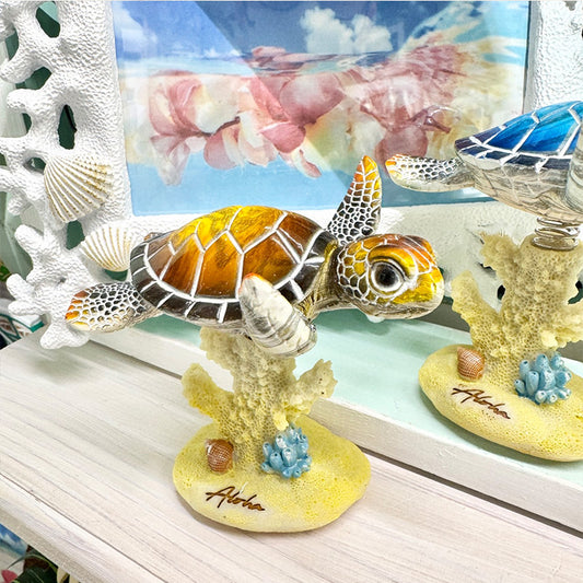 ウミガメのフィギュア ダッシュボード人形