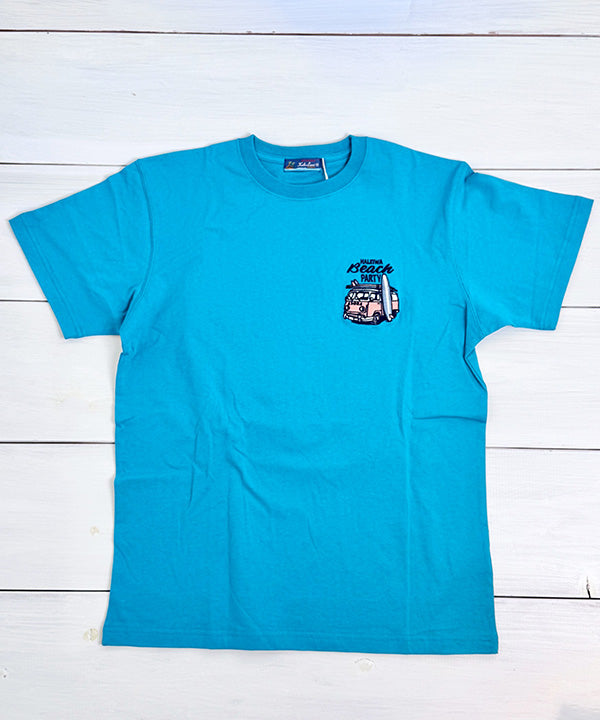 ハワイ ハレイワビーチ ワーゲンバス デザイン 半袖Tシャツ ノースショア ハワイアンTシャツ
