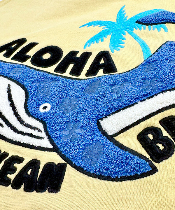 Hula Lani Hawaii T-Shirt WHALE  YELLOW