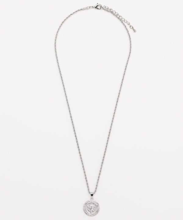 HAWAIIAN PALM COIN NECKLACE　SILVER