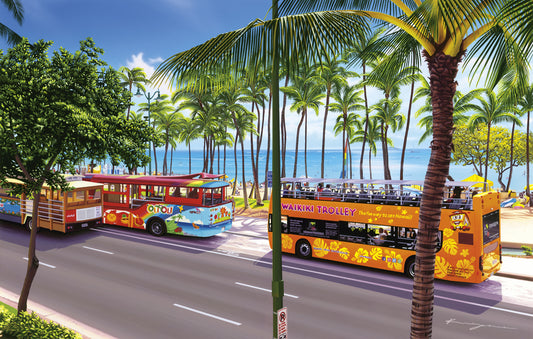 HAWAIIAN MINI CANVAS　WAIKIKI BEACH