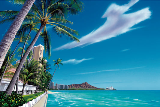 HAWAIIAN MINI CANVAS　WAIKIKI BEACH2015