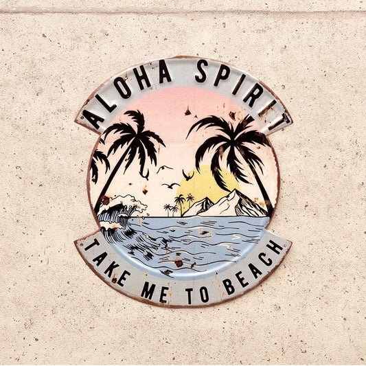 HAWAIIAN EMBOSS PLATE　ALOHA SPIRIT