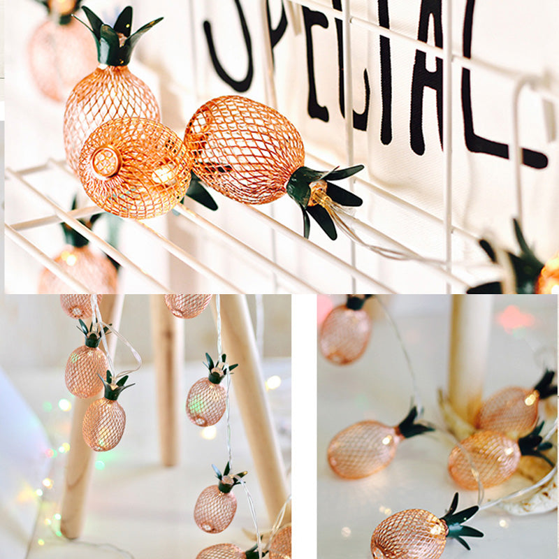 パイナップルのライト USB電源 ハワイアンディスプレイ