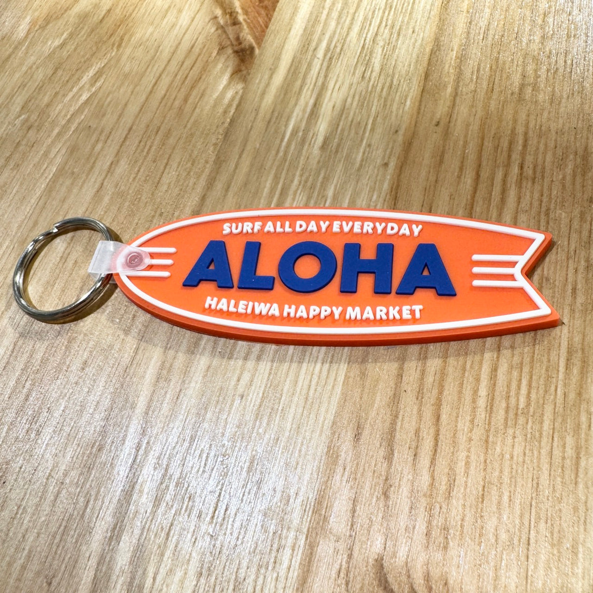 ハワイアンデザインキーホルダー haleiwa アロハ文字 おしゃれな 