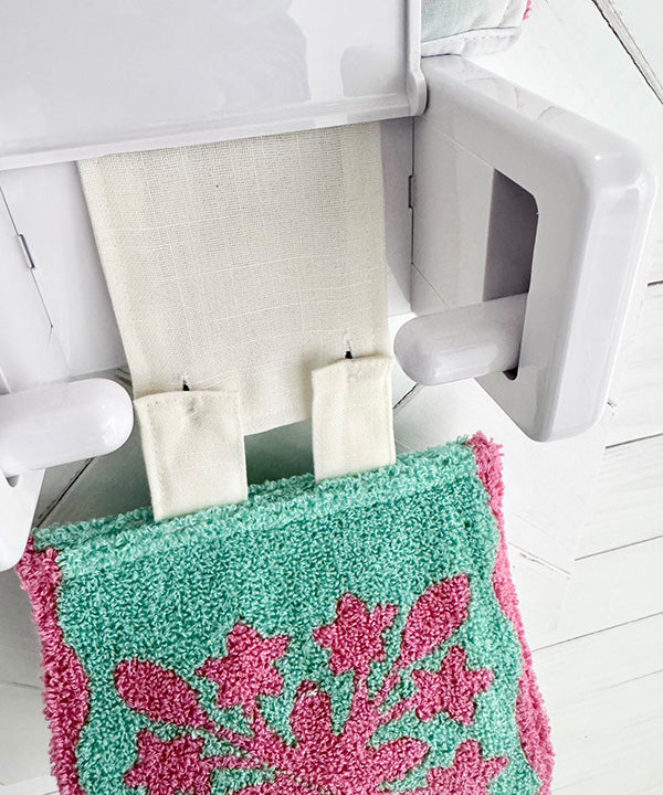 トイレットペーパーホルダー／ハワイアンキルト／刺しゅう／トイレインテリア