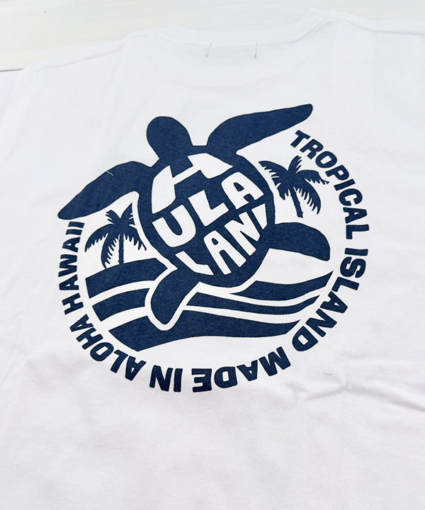 HULA LANI ウミガメロゴ ハワイアンTシャツ