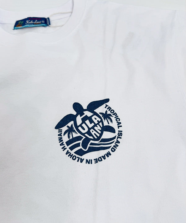 HULA LANI ウミガメロゴ ハワイアンTシャツ