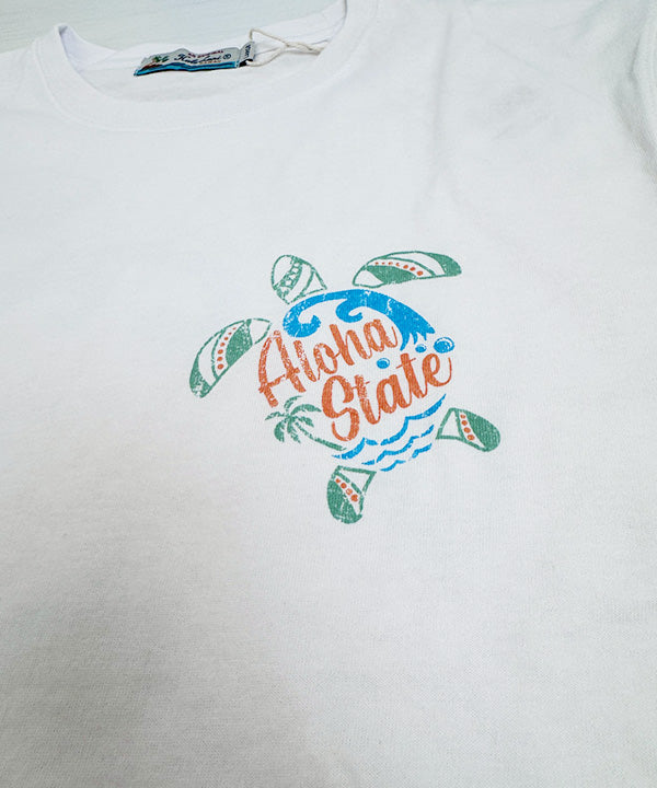 HULA LANI HAWAII サーフカジュアルTシャツ ユニセックスサイズ ウミガメ