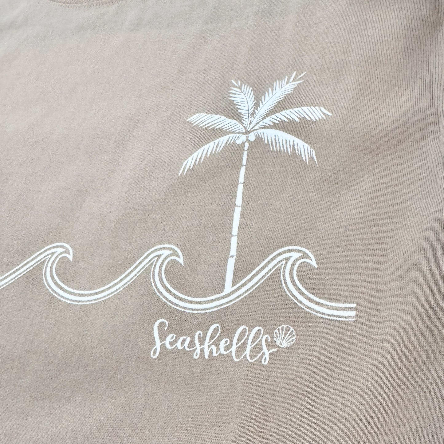 ハワイアンデザインTシャツ WAVE SINGLE PALM  PINK