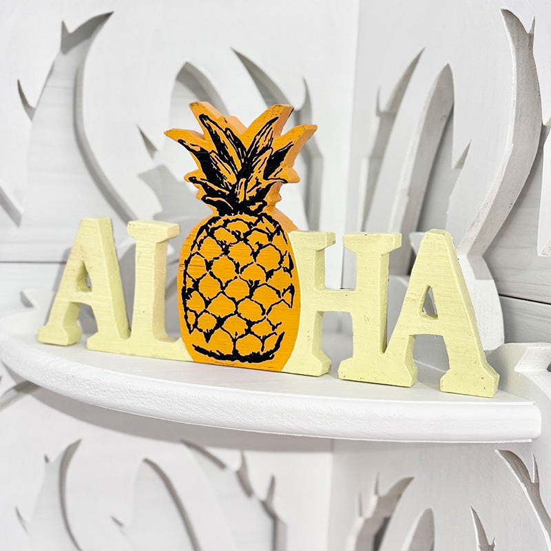 ALOHAウッドスタンド 木製ロゴ