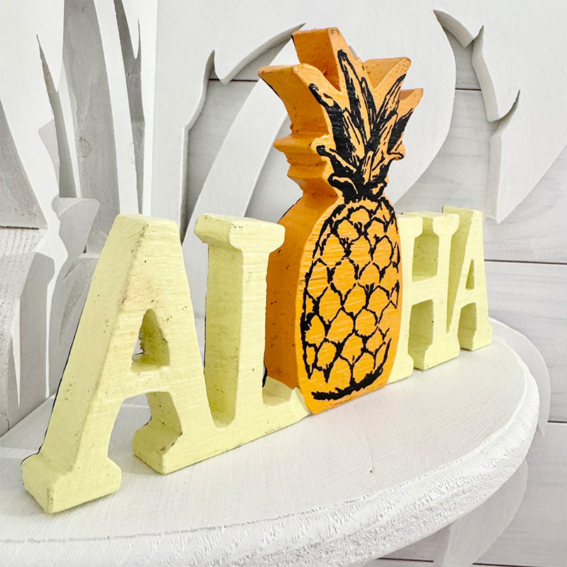 ALOHAウッドスタンド 木製ロゴ