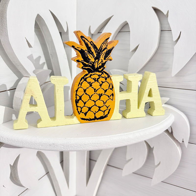 ALOHAウッドスタンド 木製ロゴ