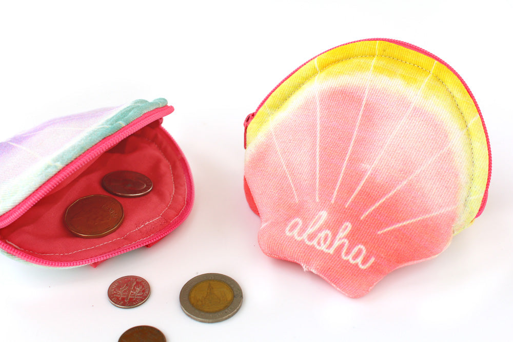 貝殻のポーチ 小銭入れ