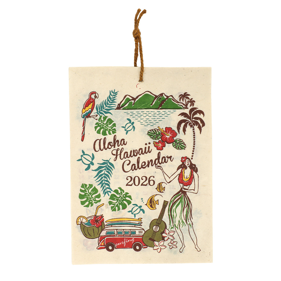 ハワイアンカレンダー ミニサイズ フラガール
