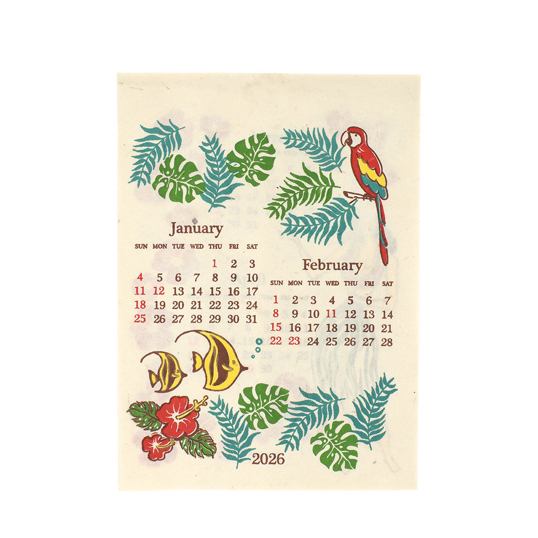 ハワイアンカレンダー ミニサイズ フラガール